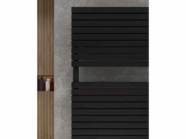 H1800xb600 mat zwart handdoekradiator vero - afbeelding 4 van  4