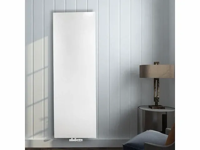 H1800xb600 vlakke verticale radiator mat wit - plano - afbeelding 2 van  4