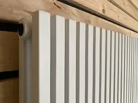 H900xb900 horizontaale designradiator mat wit - afbeelding 2 van  3