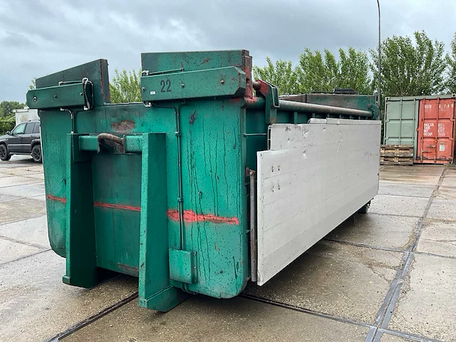 Haakarm container met milieu kleppen multikap afzetcontainer - afbeelding 1 van  14
