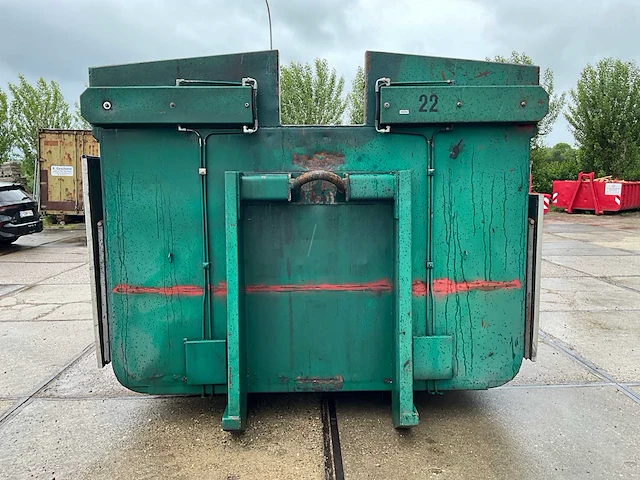 Haakarm container met milieu kleppen multikap afzetcontainer - afbeelding 13 van  14