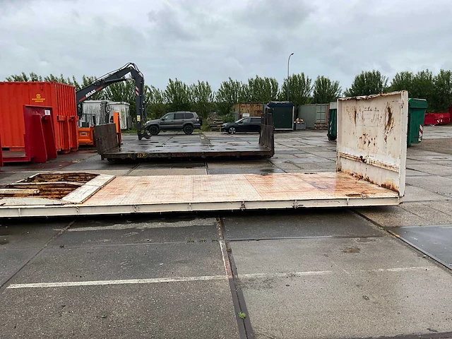 Haakarm plateau container laadvloer flat haak kabelsysteem - afbeelding 12 van  15