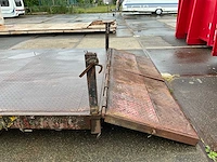 Haakarm plateau container laadvloer flat platte afzetcontainer - afbeelding 2 van  11