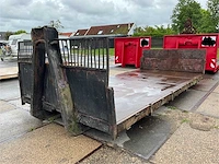 Haakarm plateau container laadvloer flat platte afzetcontainer - afbeelding 1 van  11