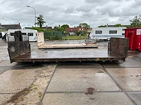 Haakarm plateau container laadvloer flat platte afzetcontainer - afbeelding 4 van  11