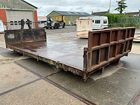 Haakarm plateau container laadvloer flat platte afzetcontainer - afbeelding 5 van  11