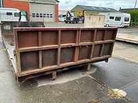 Haakarm plateau container laadvloer flat platte afzetcontainer - afbeelding 6 van  11