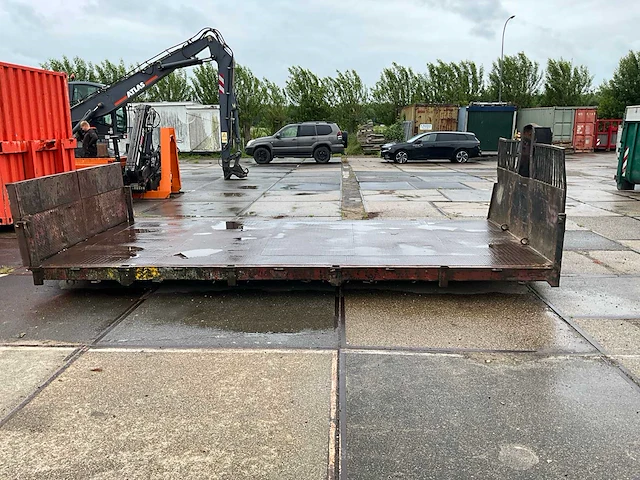 Haakarm plateau container laadvloer flat platte afzetcontainer - afbeelding 8 van  11