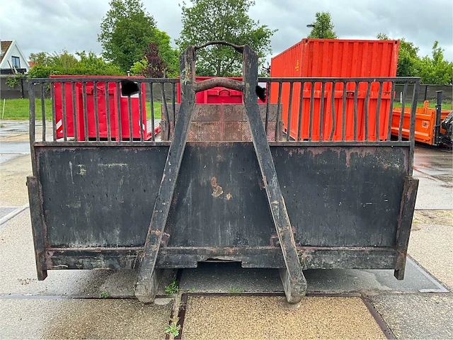 Haakarm plateau container laadvloer flat platte afzetcontainer - afbeelding 9 van  11