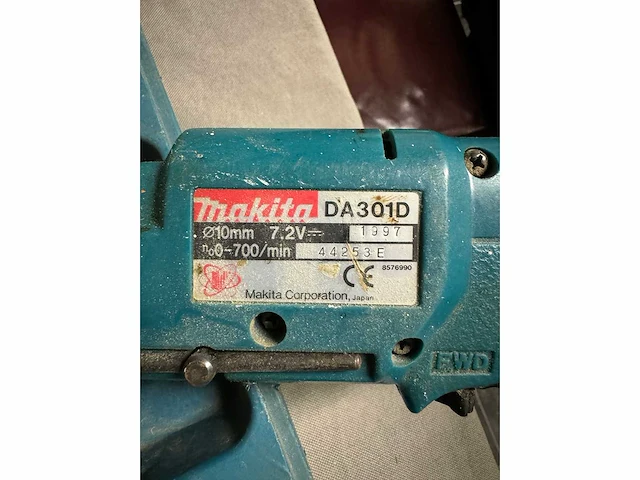 Haakse accu schroefmachine makita da301d - afbeelding 2 van  3