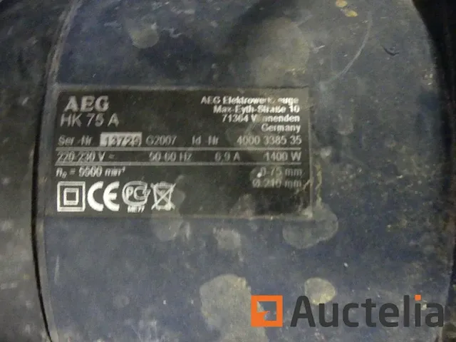 Haakse slijper bosch gws 24-230 lvi, cirkelzaag aeg hk 75a - afbeelding 9 van  12