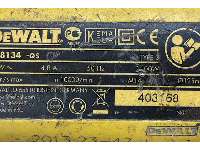 Haakse slijper dewalt - afbeelding 2 van  2