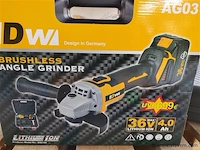 Haakse slijper dw tools, 36v ag03 bs6125 - afbeelding 1 van  3