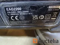 Haakse slijper erbauer eag2200 - afbeelding 3 van  6