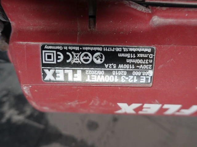 Haakse slijper flex met waterkoeling - afbeelding 3 van  3