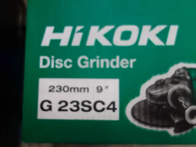 Haakse slijper hikoki - afbeelding 2 van  2