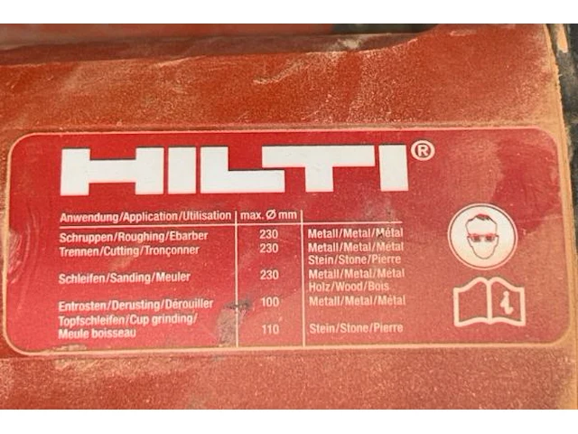 Haakse slijper hilti - afbeelding 4 van  7