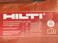 Haakse slijper hilti - afbeelding 4 van  7