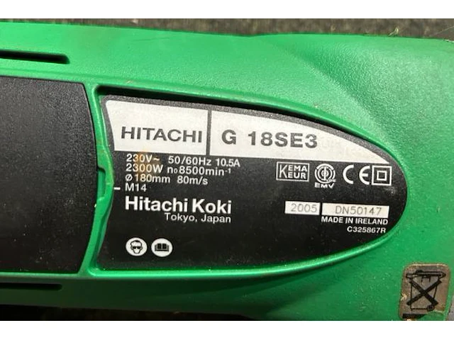 Haakse slijper hitachi - afbeelding 4 van  5