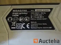 Haakse slijper mac allister msag750 - afbeelding 3 van  5