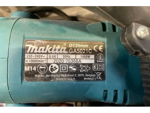 Haakse slijper makita - afbeelding 4 van  4