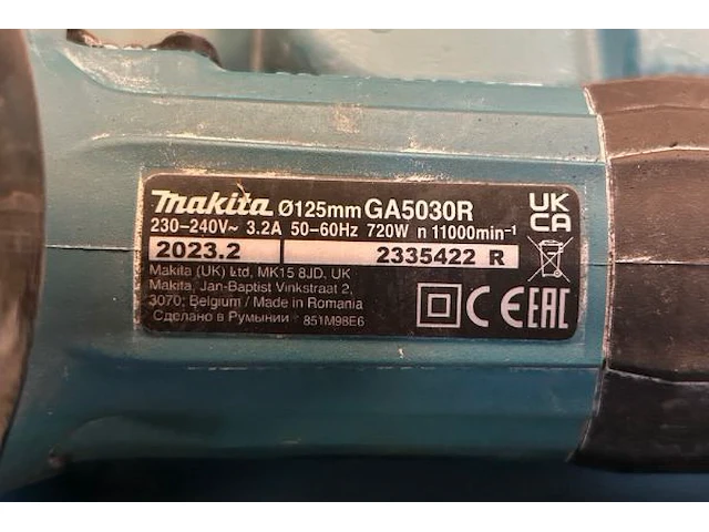 Haakse slijper makita - afbeelding 4 van  5