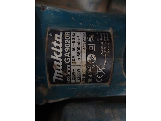 Haakse slijper makita - afbeelding 2 van  3