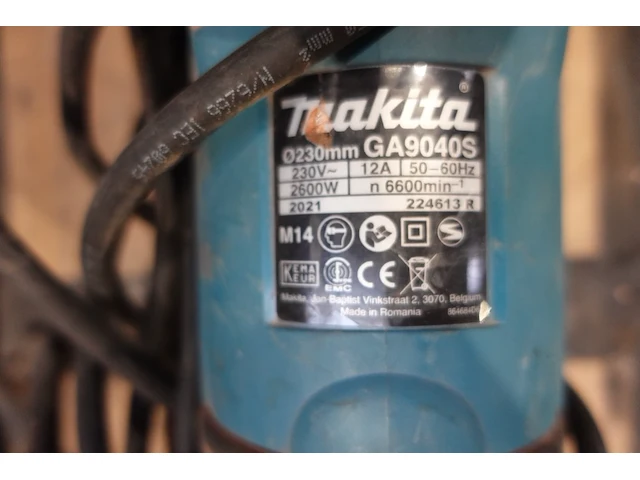 Haakse slijper makita - afbeelding 2 van  3