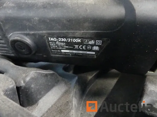 Haakse slijper topcraft tag 230-2100k, spijkermachine op accu powers trak-it c3 st - afbeelding 3 van  6