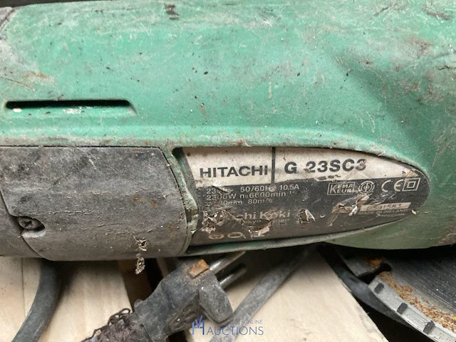 Haakse slijpmachine hitachi - afbeelding 3 van  3
