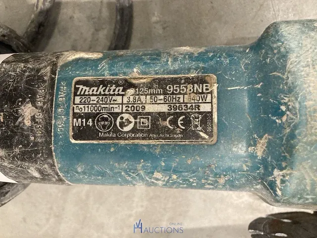 Haakse slijpmachine makita - afbeelding 3 van  3