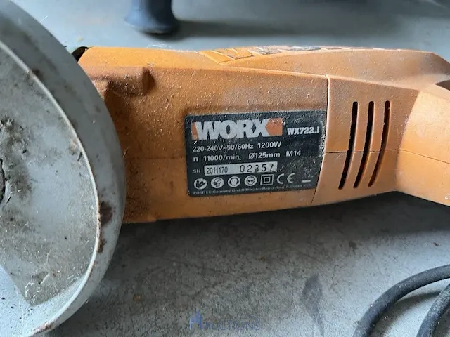 Haakse slijpmachine worx - afbeelding 2 van  2