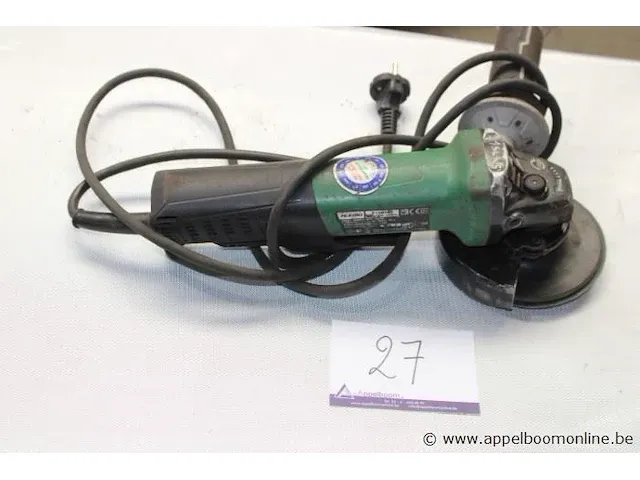 Haakse slijptol, hikoki g 13byeq, 1320w, 125mm, bj 2020 - afbeelding 1 van  3