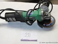 Haakse slijptol, hikoki g 13byeq, 1320w, 125mm, bj 2020 - afbeelding 1 van  3