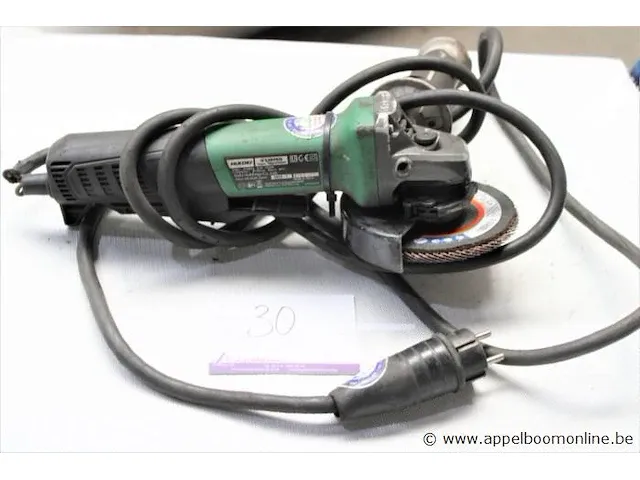 Haakse slijptol, hikoki g 13byeq, 1320w, 125mm, bj 2020 - afbeelding 1 van  3