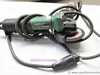 Haakse slijptol, hikoki g 13byeq, 1320w, 125mm, bj 2020 - afbeelding 1 van  3