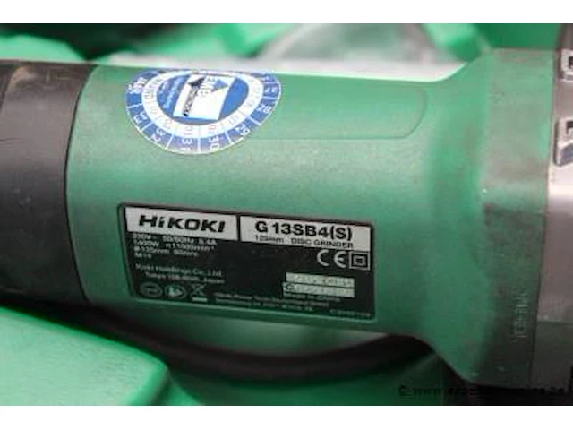 Haakse slijptol hikoki g13sb4, werking niet gekend - afbeelding 2 van  2