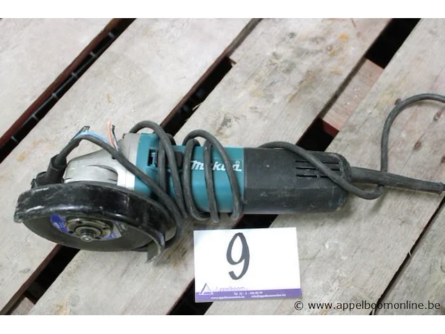 Haakse slijptol makita 9558hnr, 840w - afbeelding 1 van  2