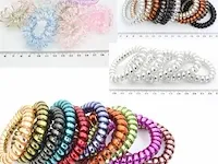 Haarbanden mix kleuren 60 stuks