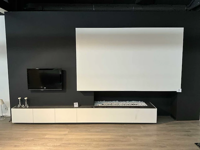 Haard bio-ethanol automaat incl. haardwand - afbeelding 1 van  10