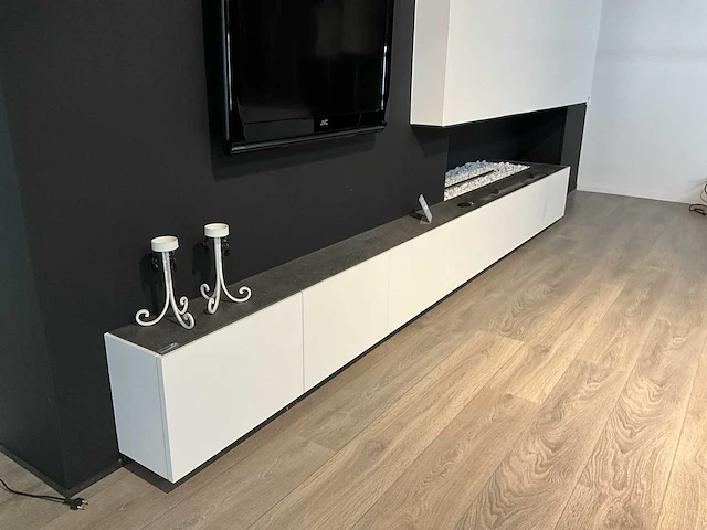 Haard bio-ethanol automaat incl. haardwand - afbeelding 5 van  10