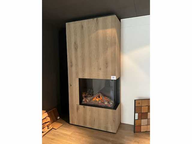 Haard e-matrix 800/650ii waterstof incl. haardwand - afbeelding 4 van  5