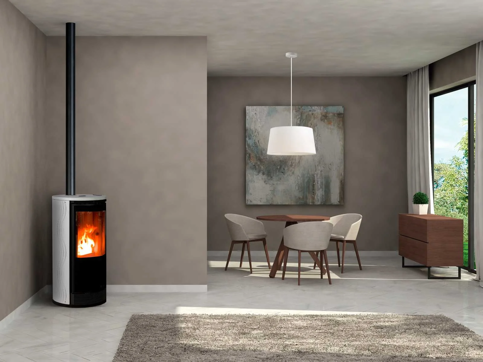 Haarden & kachels op hout, pellet & gas wegens stockopruiming