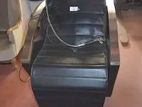 Haarspoelbak met zwart lederen zetel - afbeelding 1 van  7