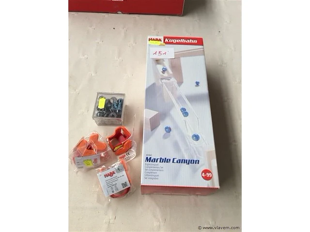 Haba knikkerbaan uitbreiding + knikkers + toebehoren - afbeelding 1 van  1
