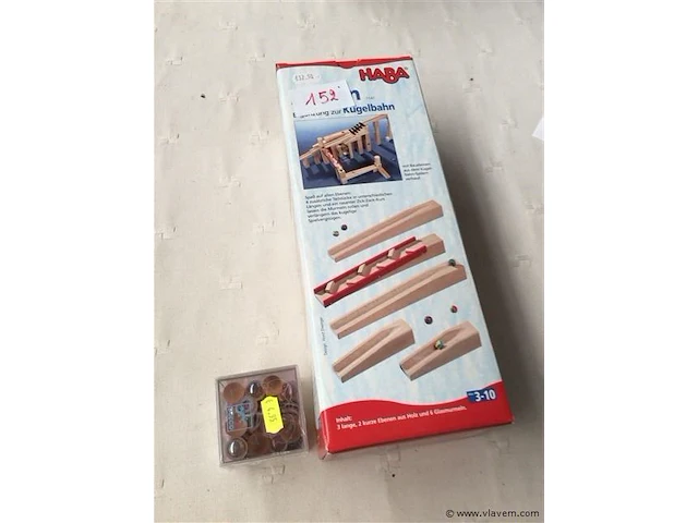Haba knikkerbaan uitbreiding + knikkers - afbeelding 1 van  2