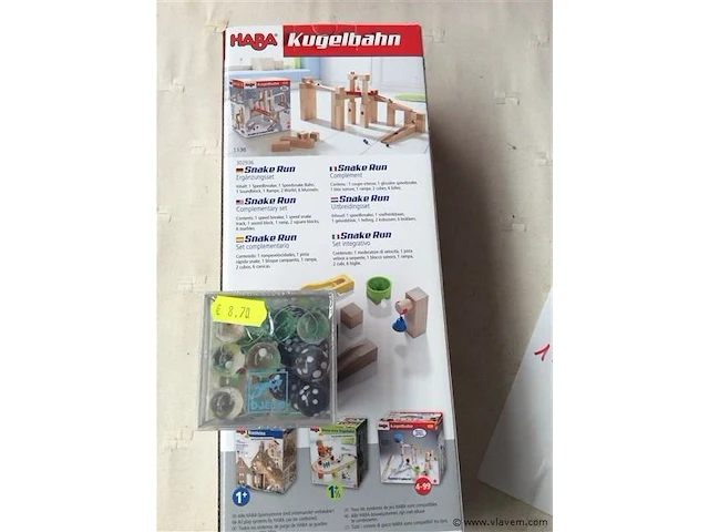 Haba knikkerbaan uitbreiding + knikkers - afbeelding 2 van  2