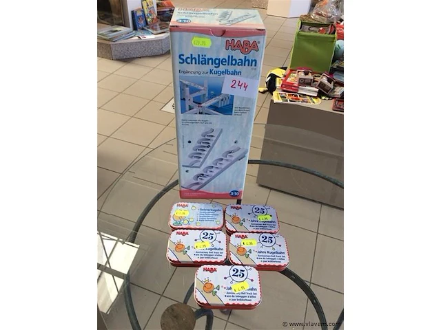 Haba slangenbaan uitbreiding met knikkers - afbeelding 1 van  2