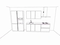 Häcker concept 130 - comet geplamuurde beton grafiet - afbeelding 2 van  23