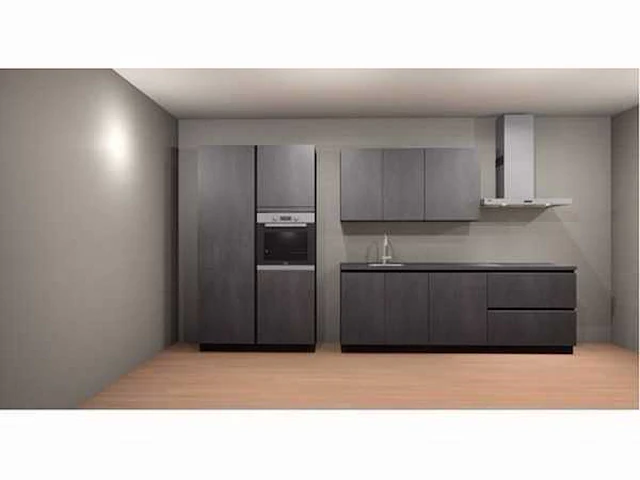 Häcker concept 130 - comet geplamuurde beton grafiet - afbeelding 1 van  23